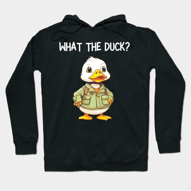 what the duck Hoodie by mdr design